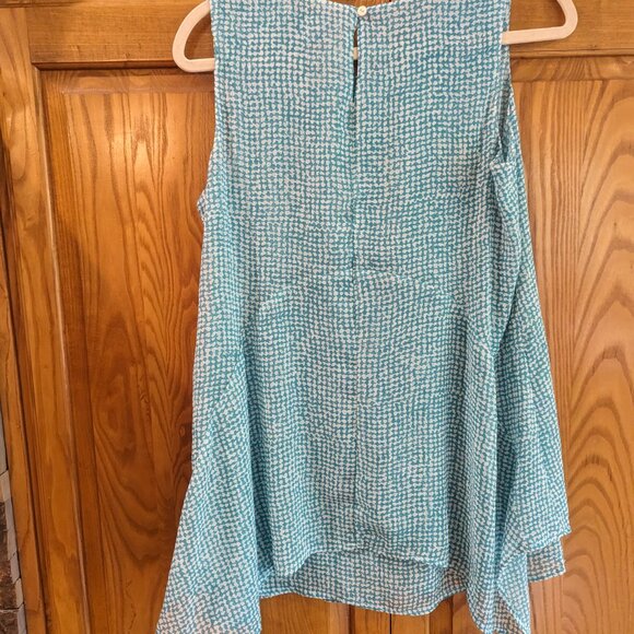 Fever, Size Small, Sky Blue and White Tunic - Picture 5 of 12